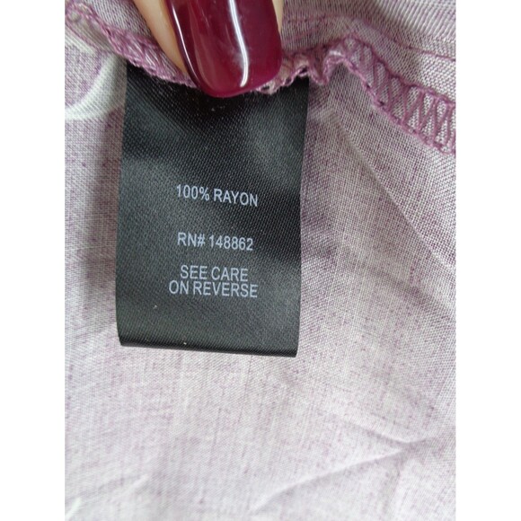 Torrid Purple Floral Smocked Challis Off Shoulder Mini Dress Plus 0 (12) 0X - Picture 11 of 12